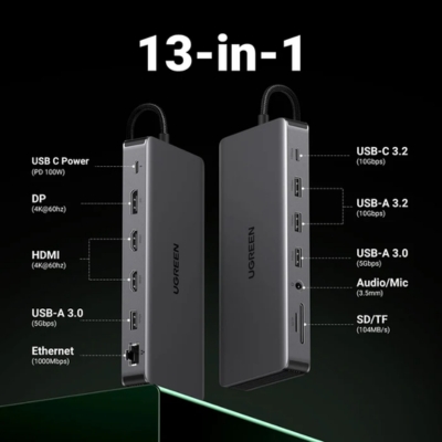 UGREEN 13-in-1 USB-C Multifunctional Station