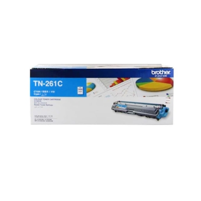 Brother TN-261 C/M/Y color toner cartridge set delivering up to 1,400 pages per cartridge for vibrant color printing