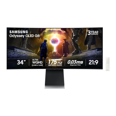 Samsung LS34DG850SEXXS Odyssey G8 G85SD 34-Inch Curved OLED Gaming Monitor Samsung LS34DG850SEXXS Gaming Monitor