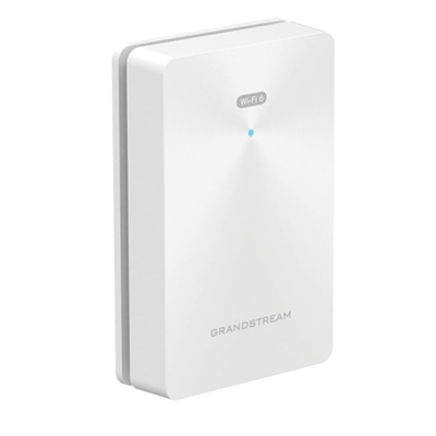 GRANDSTREAM GWN7661 hybrid in-wall Wi-Fi 6 access point supporting 802.11ax with 2x2 and 4x4 MIMO for high-speed, efficient wireless connectivity.