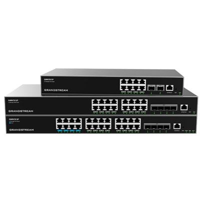 GWN7821P Grandstream managed Layer 3 PoE switch delivering robust Multi-Gig connectivity and advanced network management for enterprise deployments.