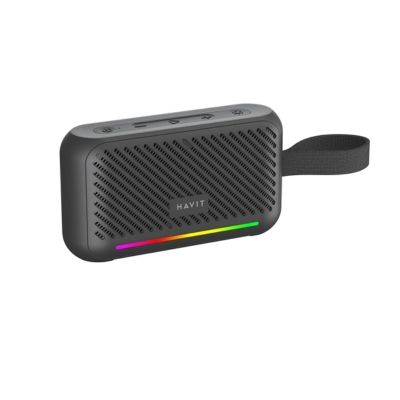 Havit SK876BT gradient RGB Bluetooth speaker featuring colorful lighting effects and wireless audio playback