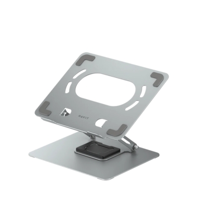 Havit ST7411 portable laptop holder providing adjustable height and angle for comfortable typing and better posture.
