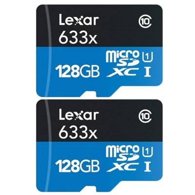 Lexar LSDMI128BBNL633A MicroSD card with 128GB storage capacity for smartphones, cameras, and other devices.