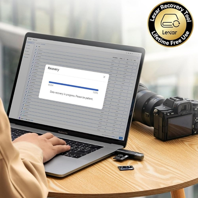 Lexar LSDSILV128G-BNNNG Professional Silver SD card with 128GB capacity for high-resolution photos and videos.