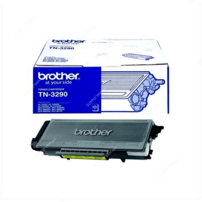 High-capacity Brother TN-3290 toner cartridge delivering up to 8,000 pages of crisp, clear black prints.