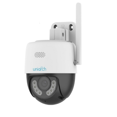 UNIARCH LAN AI Security Camera Uho-P1A-M3F4D featuring 3MP Full HD video, AI-powered monitoring, and built-in two-way audio communication
