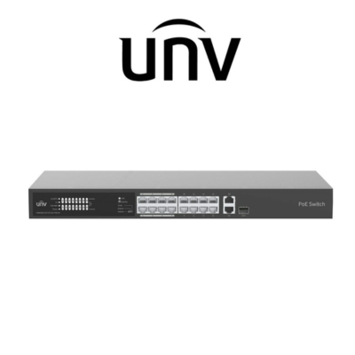 UNIVIEW 16-Port 1U Rack PoE Switch 250W