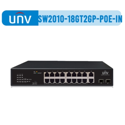 UNIVIEW 16-Port Gigabit PoE Switch 200W