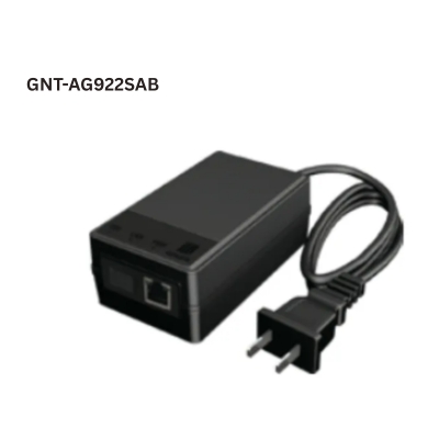 GNT-AG922SAB Fast Ethernet media converter supporting 10/100Mbps speed with fiber optic and RJ45 Ethernet ports for network extension.