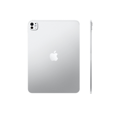Apple iPad Pro 11-inch Wi-Fi model in Silver featuring 256GB storage and powered by the M5 chip for high-performance multitasking and graphics.