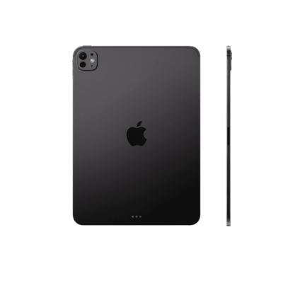 Apple iPad Pro 11-inch Wi-Fi model in Space Black featuring 256GB storage and powered by the M4 chip for high-performance multitasking and graphics.