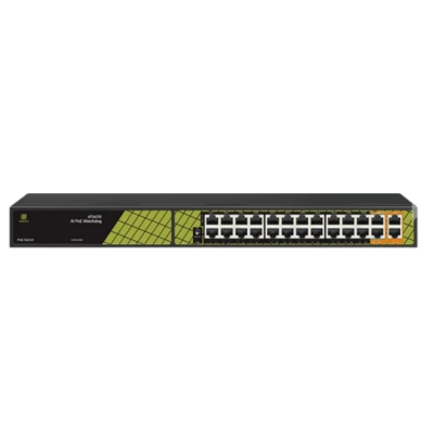 GNT-P1026G6 24+2 port Gigabit PoE switch with 240W total power and 1000Mbps speed for high-performance network connectivity.