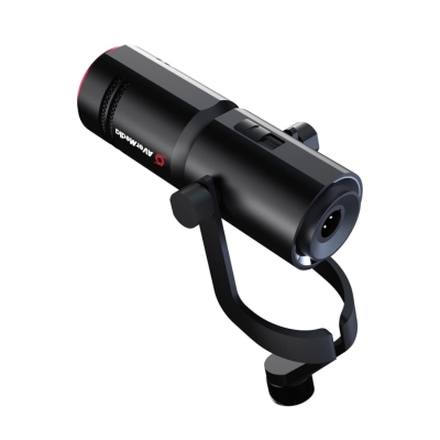 AverMedia AM330 dynamic cardioid microphone designed for broadcast-quality audio in live streaming and recording.