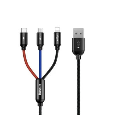Baseus Fabric 3-in-1 Flexible USB Cable 