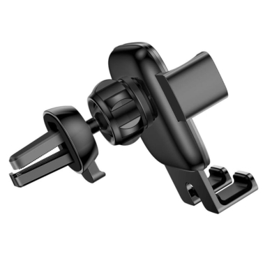 Baseus Cube Gravity Vehicle-mounted Holder in black color designed for secure one-hand phone placement with automatic gravity locking mechanism.