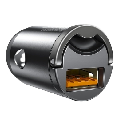 Baseus Tiny Star Mini Quick Charge Car Charger (VCHX-A0G) with USB port, designed for fast and efficient in-car charging.