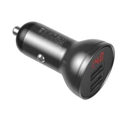 Baseus Digital Display Dual USB Car Charger