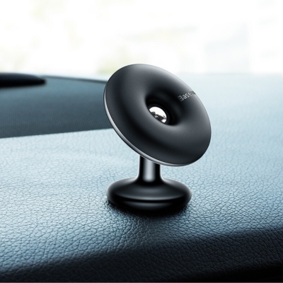 Baseus Star Ring Magnetic Car Bracket (SUGENT-HQ01) paste type, compact adhesive mount for securely holding smartphones in vehicles.