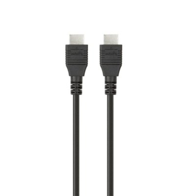 Belkin HDMI High-Speed 5M Cable (F3Y020bt5M) with nickel-plated connectors supporting 4K resolution and 3D video playback.