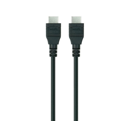 Black 2-meter Belkin high-speed HDMI cable designed for 4K Ultra HD and 3D display connectivity with durable nickel-plated ends.
