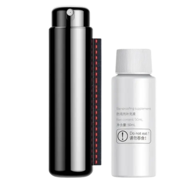 Baseus Rearview Mirror Rainproof Sprayer in black, portable anti-rain solution that helps prevent water droplets from sticking to car mirrors.