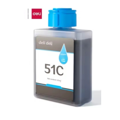 DELI 511C Cyan Ink Bottle 65ml