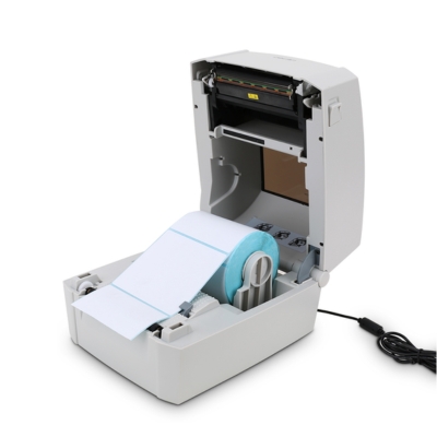 DELI E888T thermal label printer designed for fast and precise label printing in retail and logistics environments.