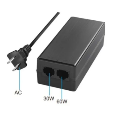 GNT Gigabit PoE Injector model GNT-53011 with 1000Mbps speed, designed to deliver power and data through a single Ethernet cable.