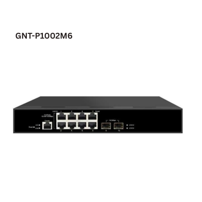 GNT 8+2+1 Port Smart Manageable PoE Switch delivering stable 1000Mbps performance for business networks and surveillance systems.