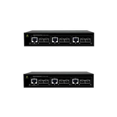 Genata x3 Group Switch GNT-G1309FG ideal for small business networks requiring mixed SFP and Gigabit Ethernet ports.