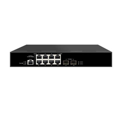Genata GNT-P1002M6 8+2+1 port gigabit manageable PoE switch designed for advanced network control and monitoring.