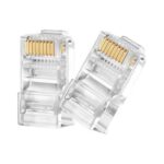 100 Pcs Pass-Through RJ45 Connectors for CAT6
