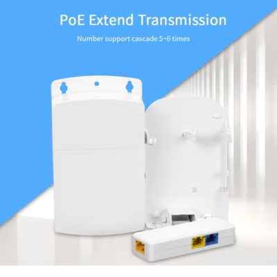 Genata Waterproof 1-to-2 PoE Divider with Cascading GNT-6FP31 designed for outdoor and harsh environment PoE installations.