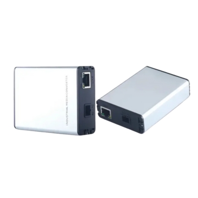 Genata Industrial Fast Ethernet Media Converter GNT-G922SAB designed for reliable Ethernet to fiber signal conversion in industrial networks.