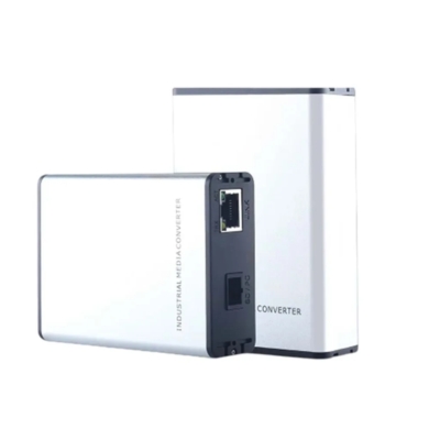 Genata Industrial Gigabit Media Converter GNT-G120SAB designed for high-speed Ethernet to fiber network conversion in industrial environments.