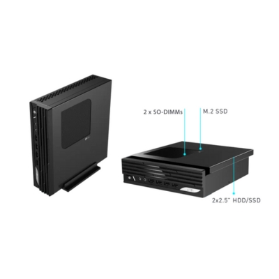 MSI PRO DP21 11M mini PC with Intel Core i3 10th Gen and 8GB RAM combined with a 22 inch MSI Full HD monitor for productivity