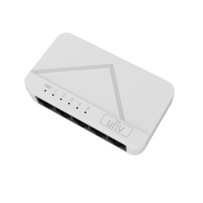 UNIVIEW 5 Port Gigabit Ethernet Switch NSW1010-5GT-IN designed for high-speed and stable wired network connectivity.