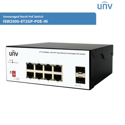 UNIVIEW 8-Port PoE Switch with 2 Gigabit SFP 