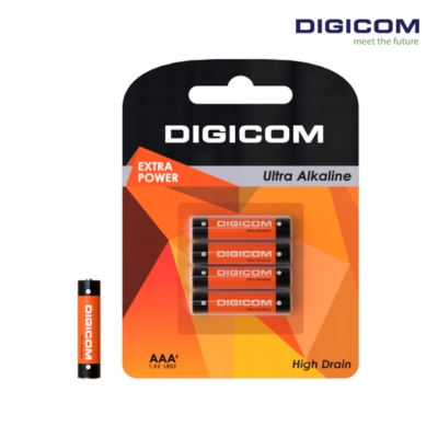 Digicom AAA Alkaline Battery 4-Pack