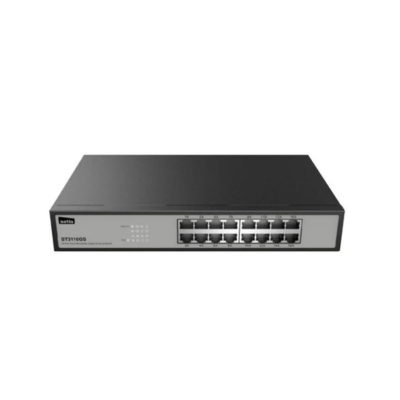 Digicom 16-Port 1U Rack Mount Gigabit Switch 