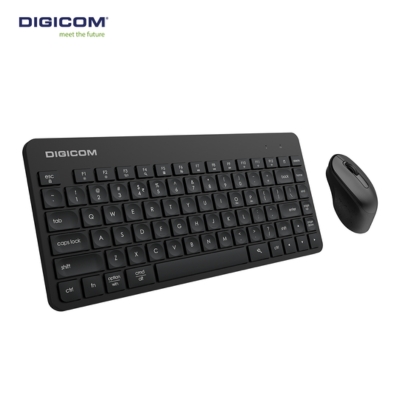 Digicom Mini Wireless Keyboard and Mouse Combo (DG-K85) featuring a compact keyboard and wireless mouse for convenient everyday computing