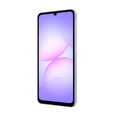 Samsung Galaxy A07 (A075F) smartphone with 4GB RAM and 64GB storage, bundled with a 25W fast charger (TA2510) for quick and efficient charging.