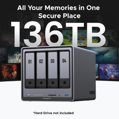 UGREEN DXP4800 4-Bay network attached storage device designed for fast backups and multimedia streaming, equipped with 10GbE connectivity and M.2 SSD expansion.